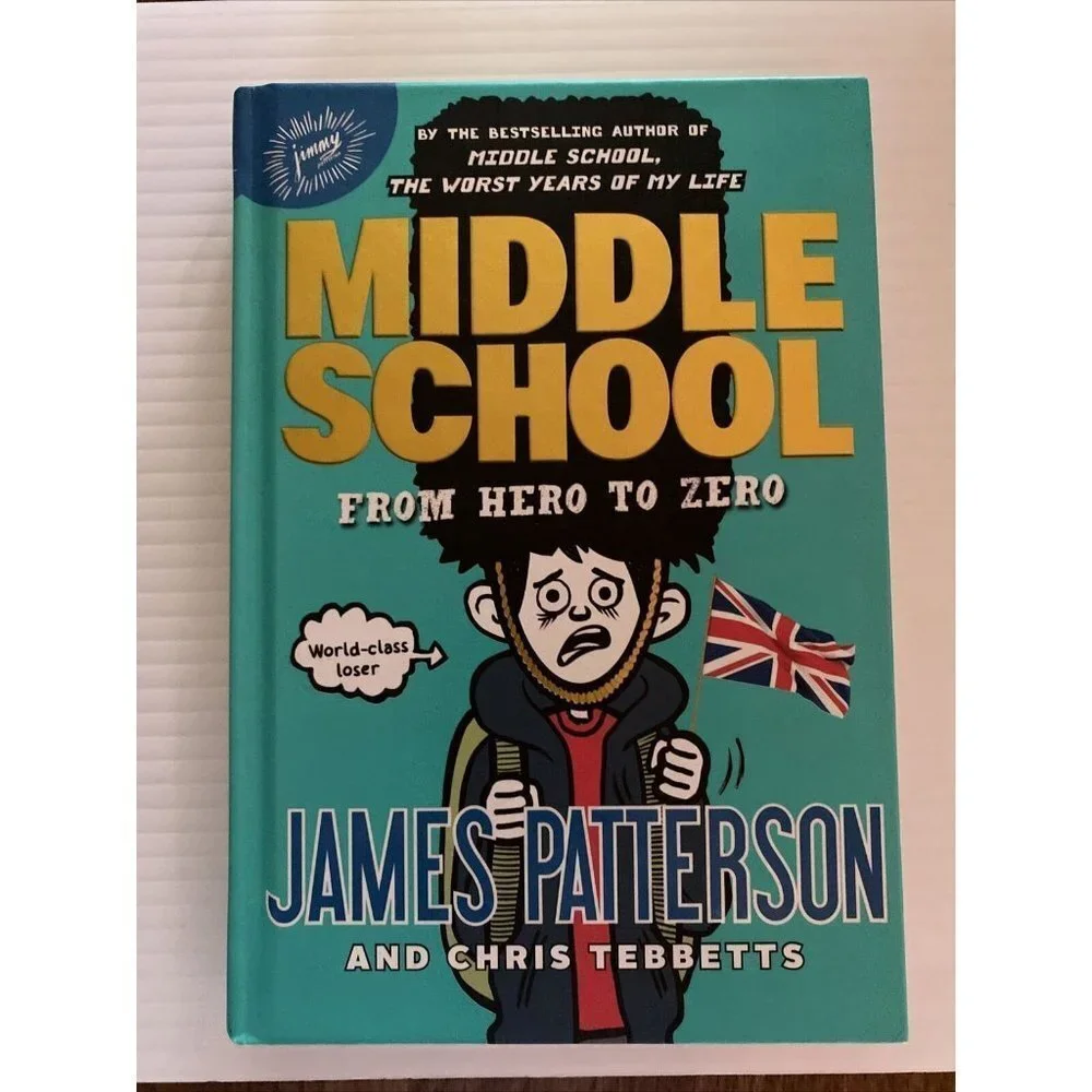 MIDDLE SCHOOL #10 Hero To Zero & #8 Dog’s Best by James Patterson Lot Of 2